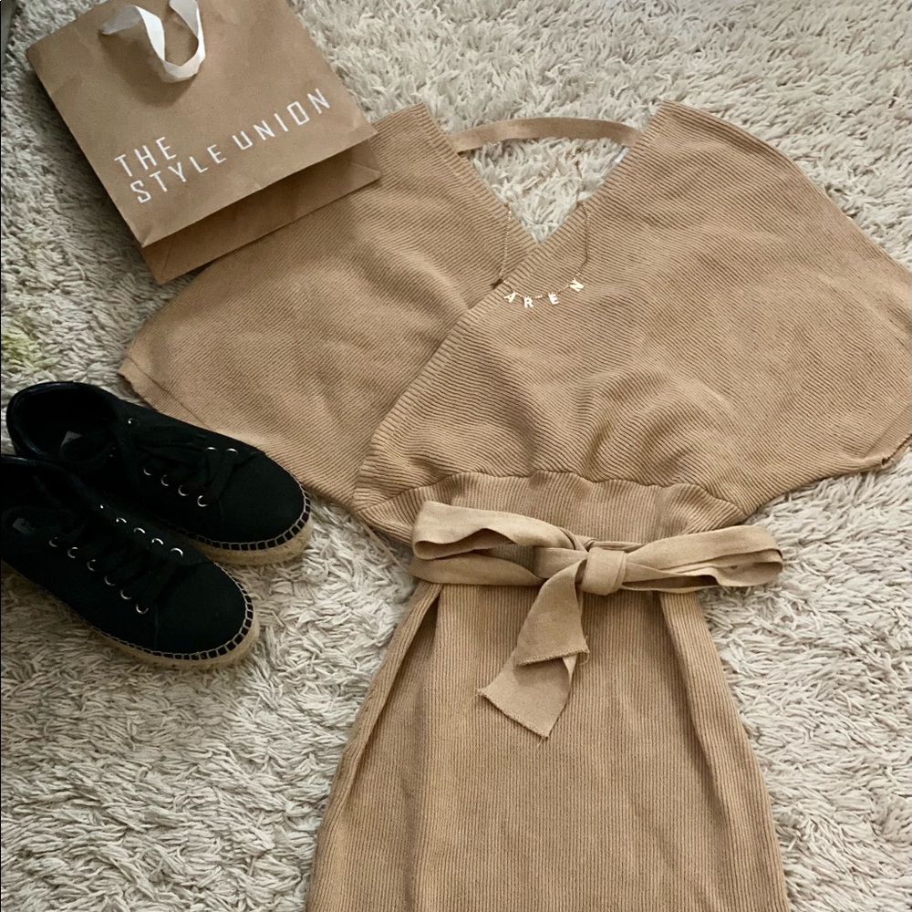 Sweater Ribbed Dress - Picture 2 of 2